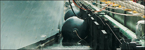 Urethane Products Corporation is a leading manufacturer of high performance fenders, resilient buoys and floatation foams for the marine industry. 
Urethane Products' Marine GuardTM and Marine CushionTM fenders are constructed of a closed-cell, energy absorbing resilient foam core and a filament reinforced, tough polyurethane skin. 
Foam-filled fenders absorb 40% more energy than pneumatic type fenders of the same size. The fenders will not experience a catastrophic failure as pneumatic fenders are prone to.
Dredge Pipe Floatation - Urethane Products' Marine GuardTM Dredge Floats are constructed with a filament reinforced, polyurethane skin over a closed-cell, resilient foam core.
 
 
UPC's Marine Products Division is a leader in marine fendering and buoy technology. Our Marine Guard�, Marine Cushion� and Donut fenders have been successfully protecting marine assets worldwide in some of the most unforgiving environments. 
